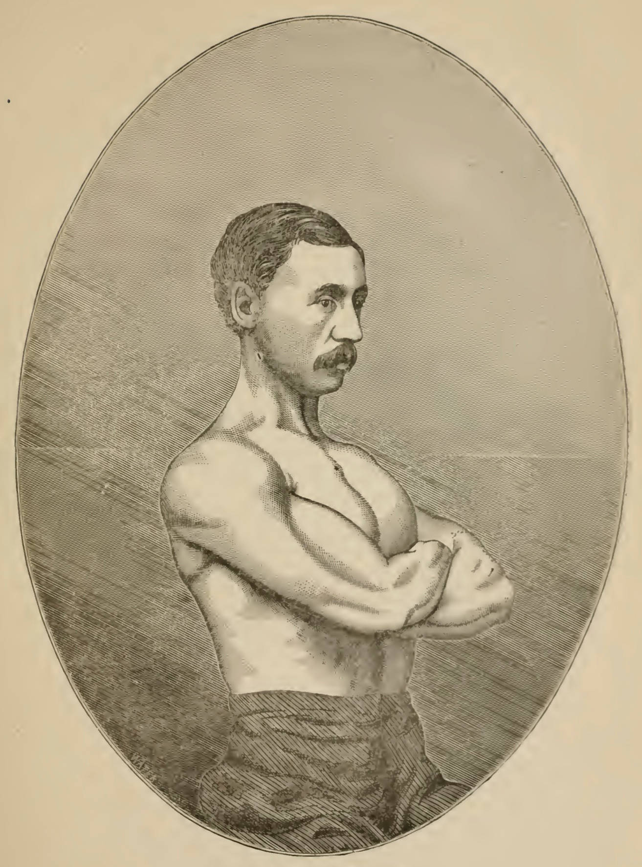 Engraved drawing of J. Edware Russel